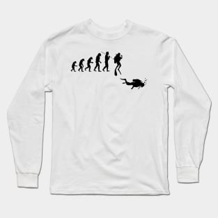 evolution scuba diving for men and women Long Sleeve T-Shirt